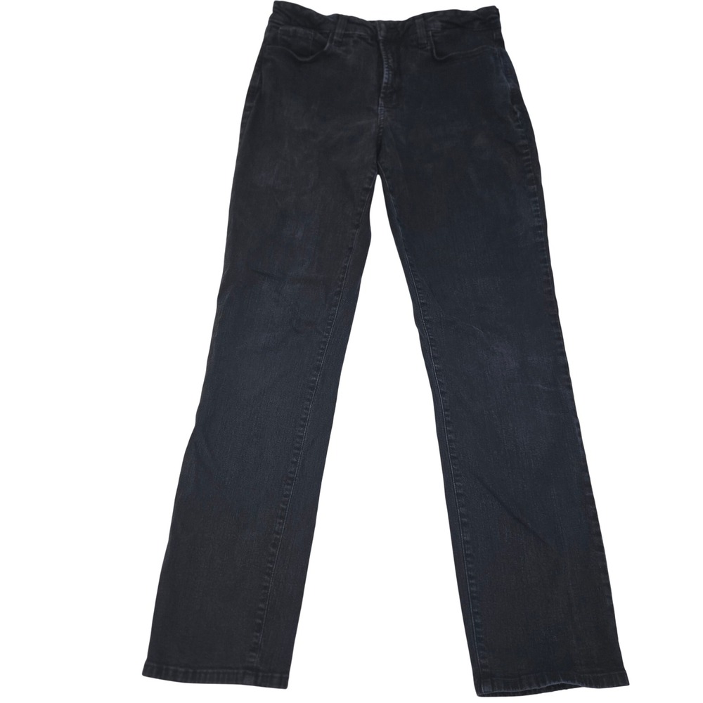 NYDJ 10 LONG Skinny Jeans Lift Tuck Dark Wash Made in USA Premium Denim 29x32